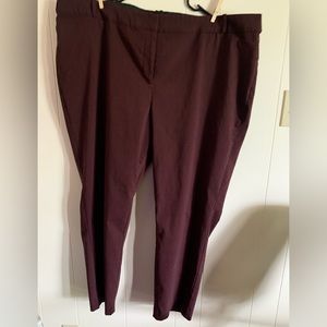 Lane Bryant size 28 Burgundy dress pant.